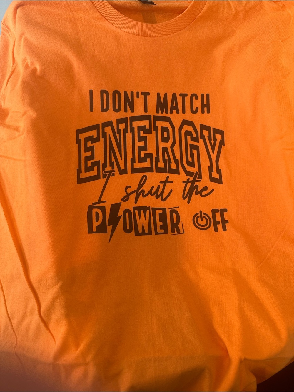 Gildan Orange Graphic Tee with Dark Print